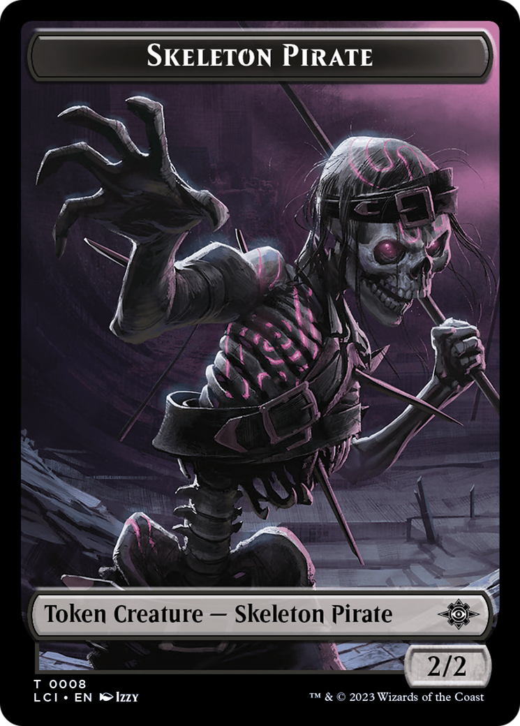 Map // Skeleton Pirate Double-Sided Token [The Lost Caverns of Ixalan Commander Tokens] | Cards and Coasters CA