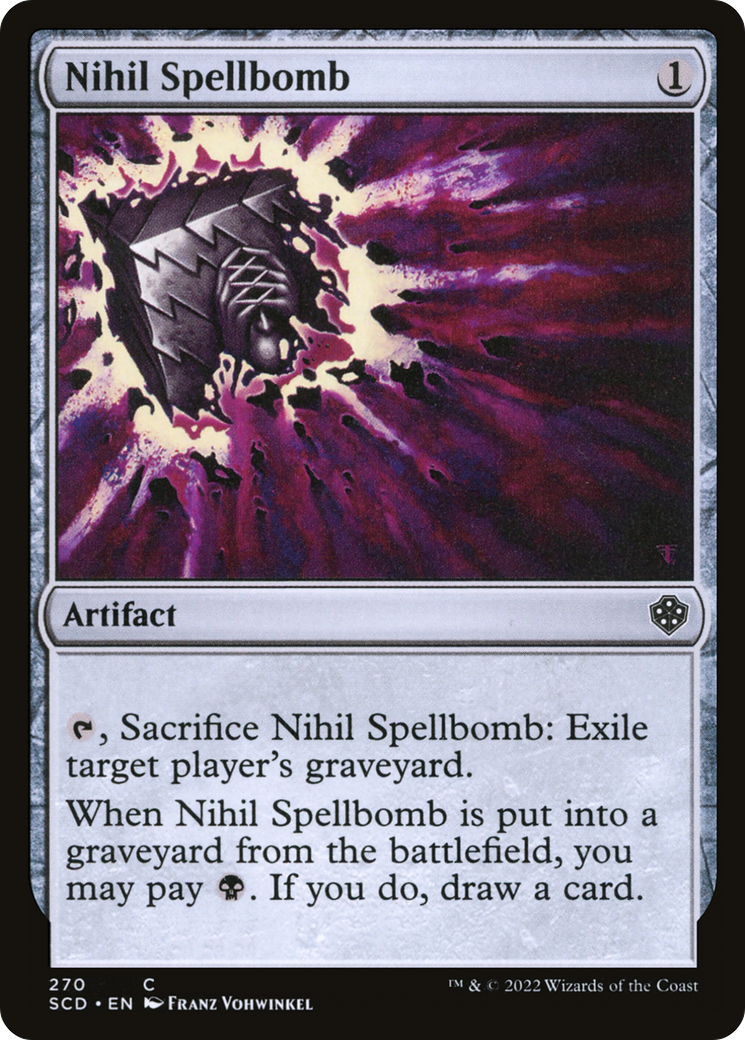 Nihil Spellbomb [Starter Commander Decks] | Cards and Coasters CA