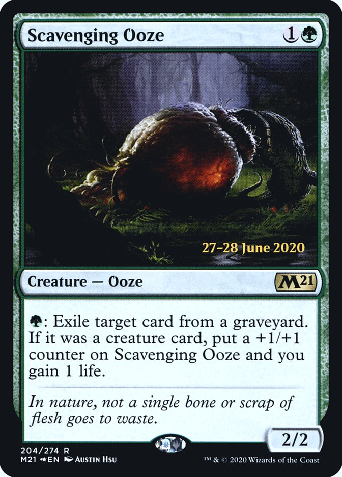 Scavenging Ooze  [Core Set 2021 Prerelease Promos] | Cards and Coasters CA