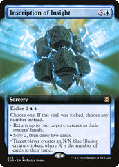 Inscription of Insight (Extended Art) [Zendikar Rising] | Cards and Coasters CA