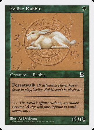 Zodiac Rabbit [Portal Three Kingdoms] | Cards and Coasters CA