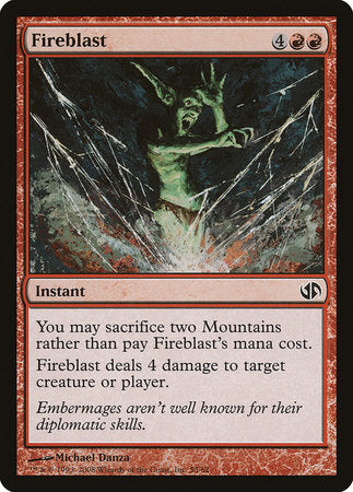 Fireblast [Duel Decks: Jace vs. Chandra] | Cards and Coasters CA