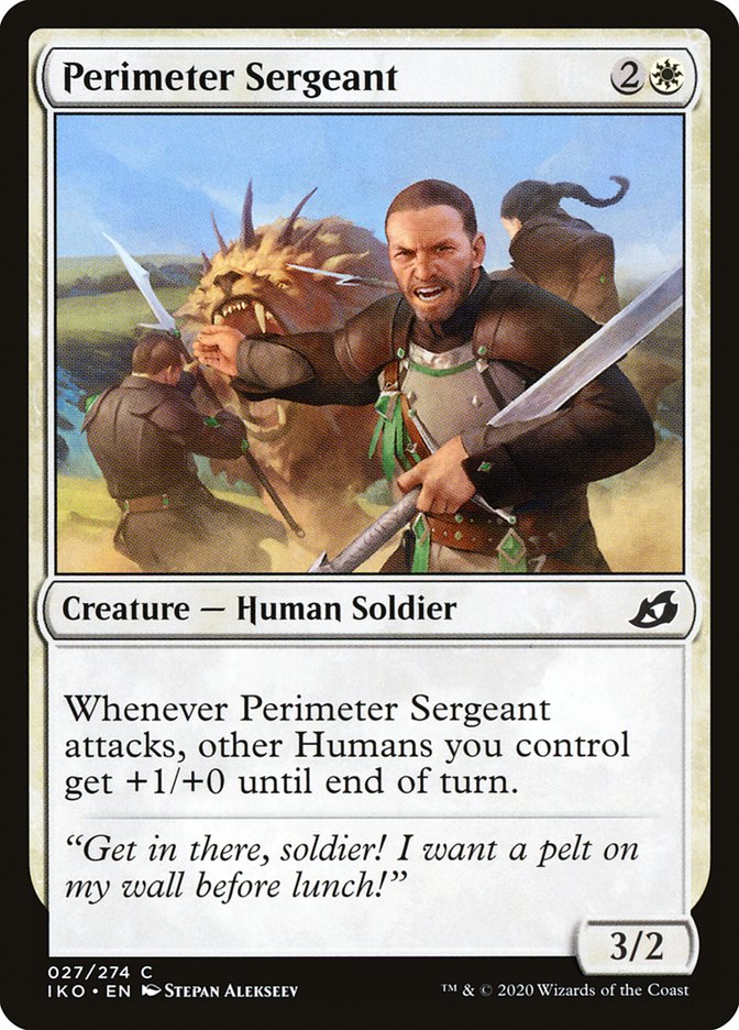 Perimeter Sergeant [Ikoria: Lair of Behemoths] | Cards and Coasters CA