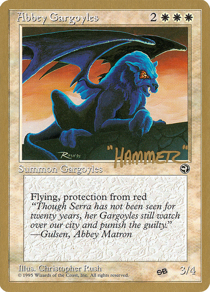 Abbey Gargoyles (Shawn "Hammer" Regnier) (SB) [Pro Tour Collector Set] | Cards and Coasters CA