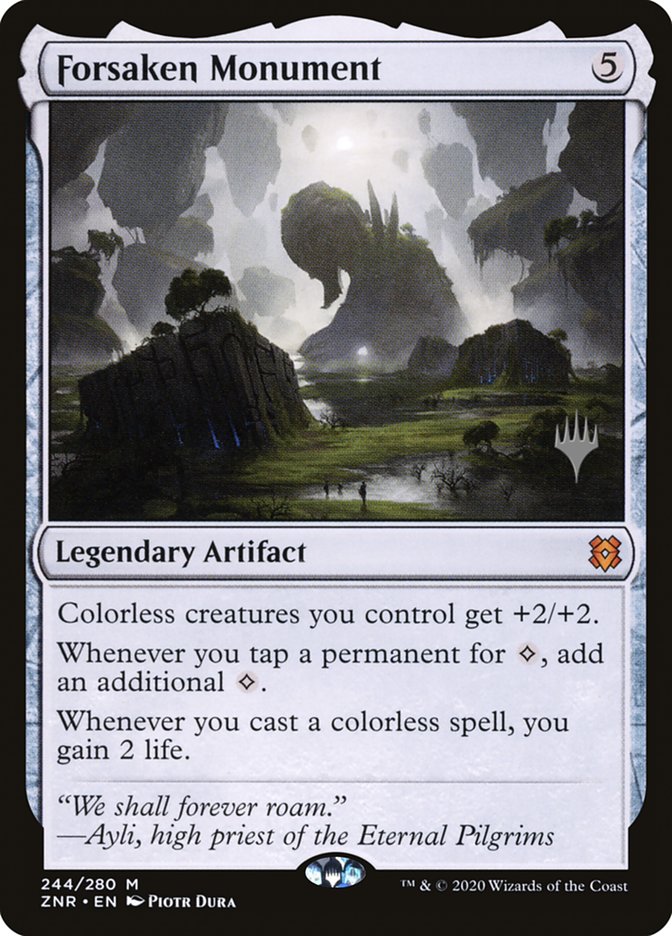 Forsaken Monument (Promo Pack) [Zendikar Rising Promos] | Cards and Coasters CA