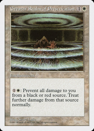 Greater Realm of Preservation [Fifth Edition] | Cards and Coasters CA
