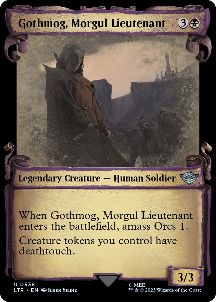 Gothmog, Morgul Lieutenant [The Lord of the Rings: Tales of Middle-Earth Showcase Scrolls] | Cards and Coasters CA