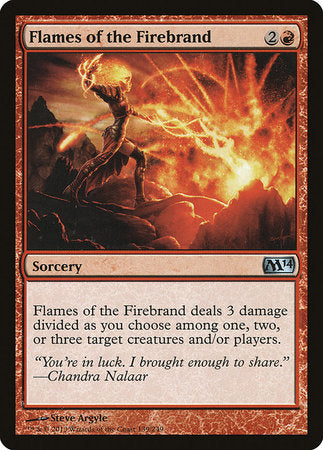 Flames of the Firebrand [Magic 2014] | Cards and Coasters CA