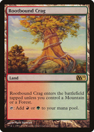 Rootbound Crag [Magic 2011] | Cards and Coasters CA