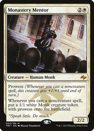 Monastery Mentor [Fate Reforged] | Cards and Coasters CA