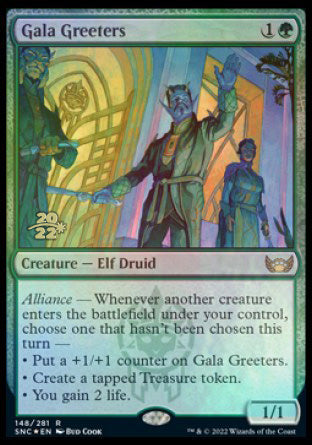 Gala Greeters [Streets of New Capenna Prerelease Promos] | Cards and Coasters CA