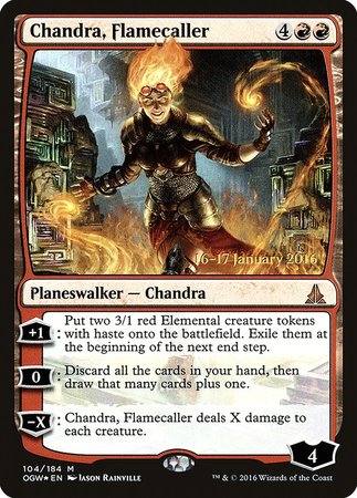 Chandra, Flamecaller [Oath of the Gatewatch Promos] | Cards and Coasters CA