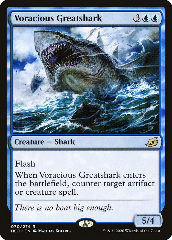 Voracious Greatshark [Ikoria: Lair of Behemoths] | Cards and Coasters CA