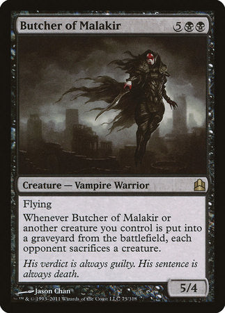 Butcher of Malakir [Commander 2011] | Cards and Coasters CA