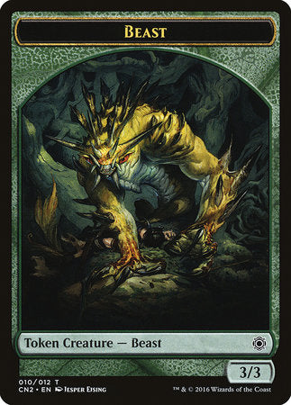 Beast Token [Conspiracy: Take the Crown Tokens] | Cards and Coasters CA