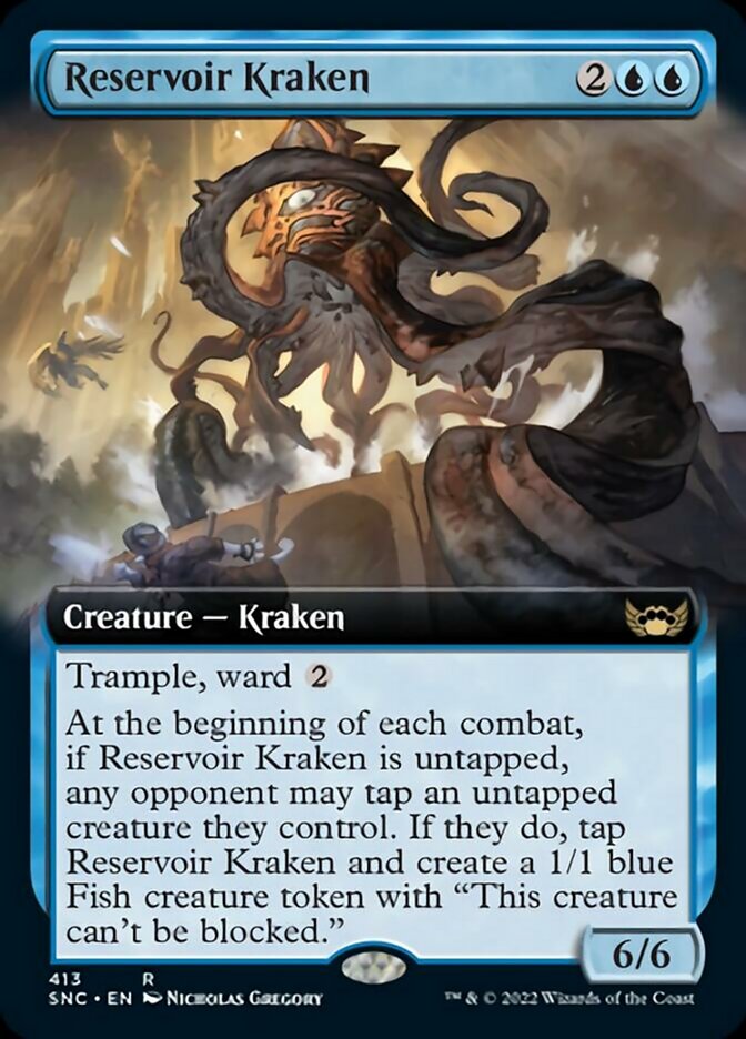 Reservoir Kraken (Extended Art) [Streets of New Capenna] | Cards and Coasters CA