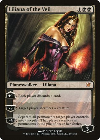 Liliana of the Veil [Innistrad] | Cards and Coasters CA