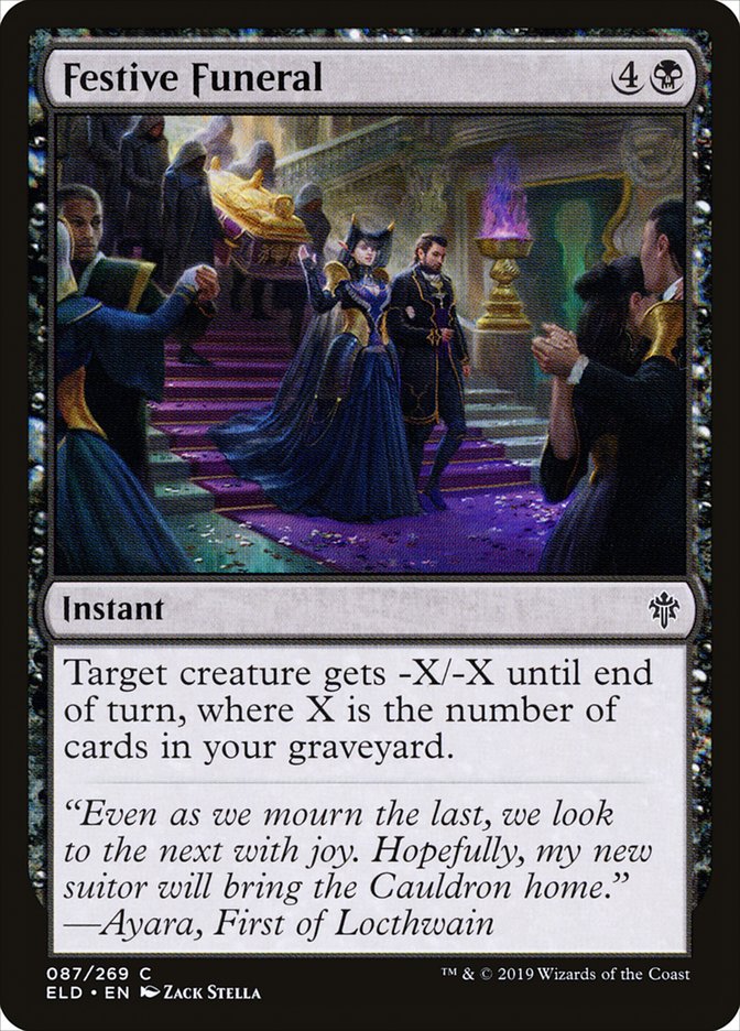 Festive Funeral [Throne of Eldraine] | Cards and Coasters CA