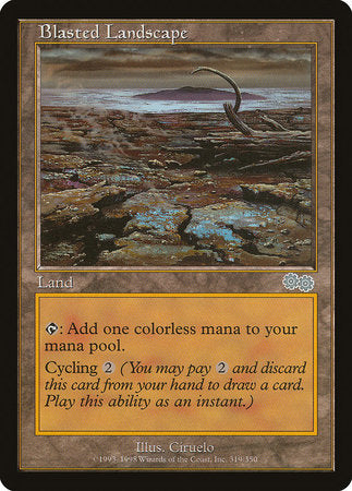 Blasted Landscape [Urza's Saga] | Cards and Coasters CA