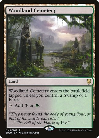 Woodland Cemetery [Dominaria Promos] | Cards and Coasters CA