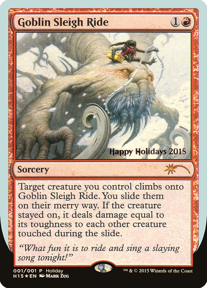 Goblin Sleigh Ride [Happy Holidays] | Cards and Coasters CA