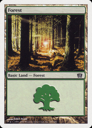 Forest (347) [Eighth Edition] | Cards and Coasters CA