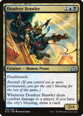 Deadeye Brawler [Rivals of Ixalan] | Cards and Coasters CA