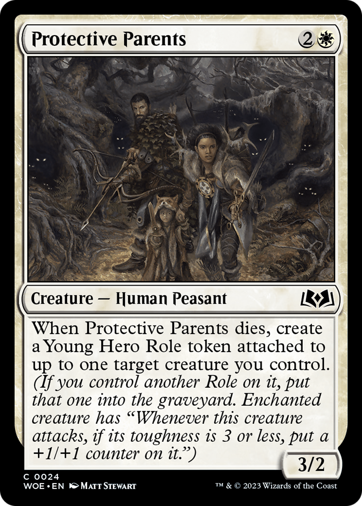 Protective Parents [Wilds of Eldraine] | Cards and Coasters CA
