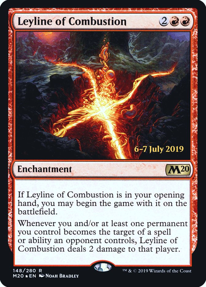 Leyline of Combustion  [Core Set 2020 Prerelease Promos] | Cards and Coasters CA