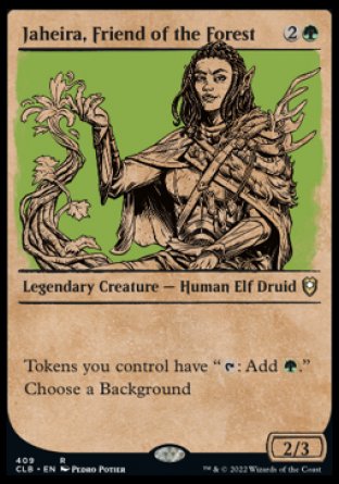 Jaheira, Friend of the Forest (Showcase) [Commander Legends: Battle for Baldur's Gate] | Cards and Coasters CA