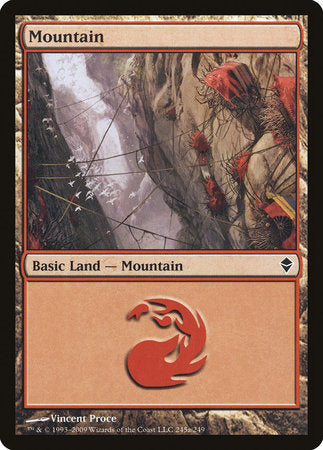 Mountain (245a) [Zendikar] | Cards and Coasters CA