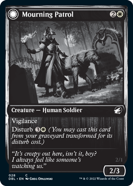 Mourning Patrol // Morning Apparition [Innistrad: Double Feature] | Cards and Coasters CA
