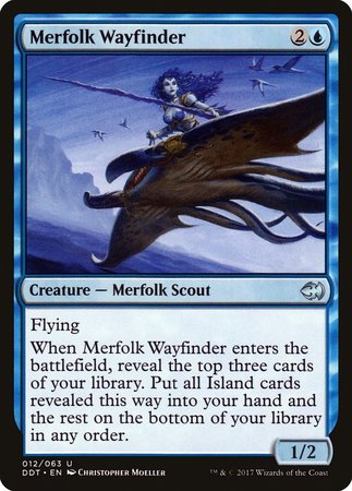 Merfolk Wayfinder [Duel Decks: Merfolk vs. Goblins] | Cards and Coasters CA