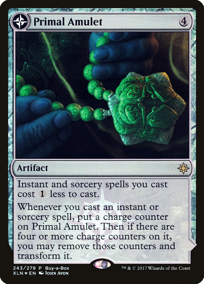 Primal Amulet // Primal Wellspring (Buy-A-Box) [Ixalan Treasure Chest] | Cards and Coasters CA