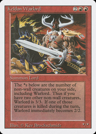 Keldon Warlord [Revised Edition] | Cards and Coasters CA