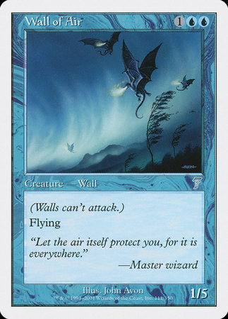 Wall of Air [Seventh Edition] | Cards and Coasters CA