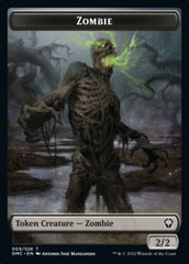 Phyrexian // Zombie Double-sided Token [Dominaria United Tokens] | Cards and Coasters CA