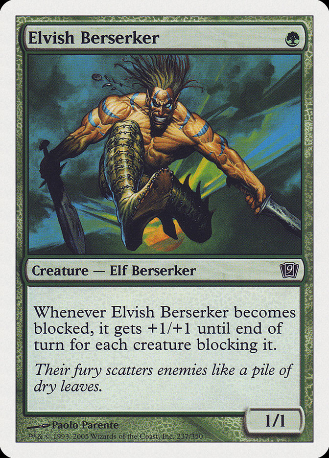 Elvish Berserker [Ninth Edition] | Cards and Coasters CA