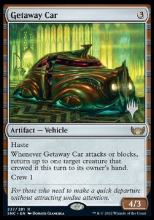 Getaway Car (Promo Pack) [Streets of New Capenna Promos] | Cards and Coasters CA