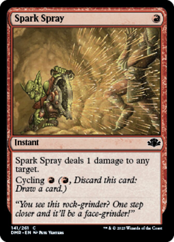 Spark Spray [Dominaria Remastered] | Cards and Coasters CA