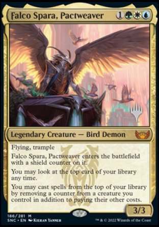 Falco Spara, Pactweaver (Promo Pack) [Streets of New Capenna Promos] | Cards and Coasters CA