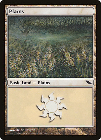 Plains (282) [Shadowmoor] | Cards and Coasters CA