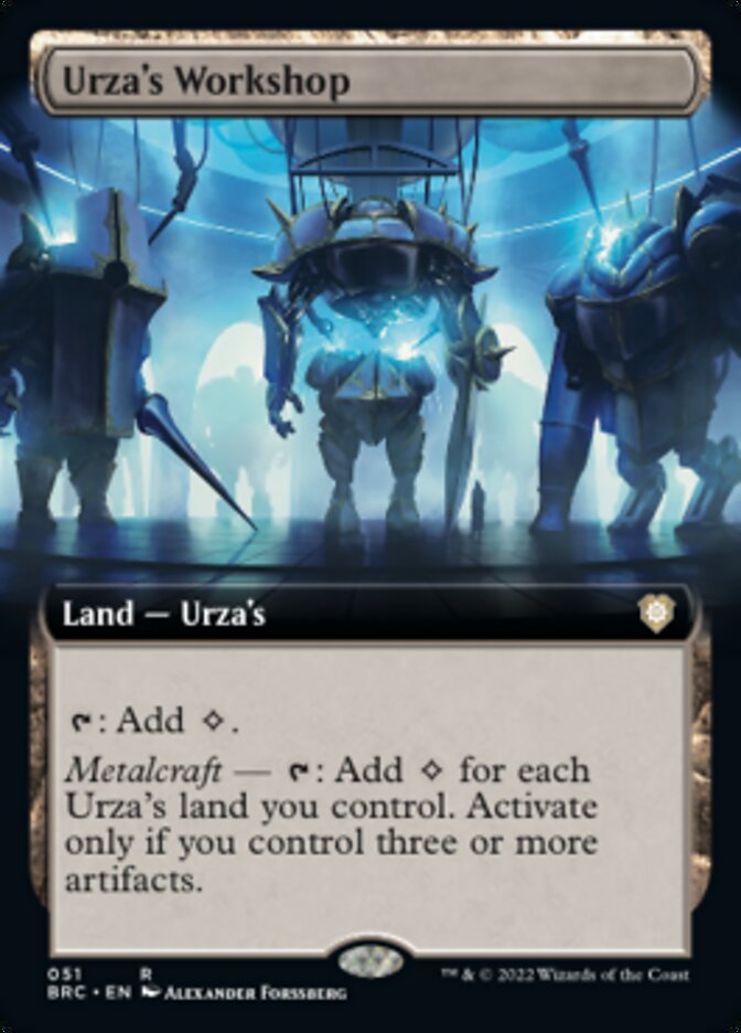 Urza's Workshop (Extended Art) [The Brothers' War Commander] | Cards and Coasters CA