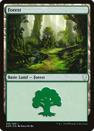 Forest (266) [Dominaria] | Cards and Coasters CA