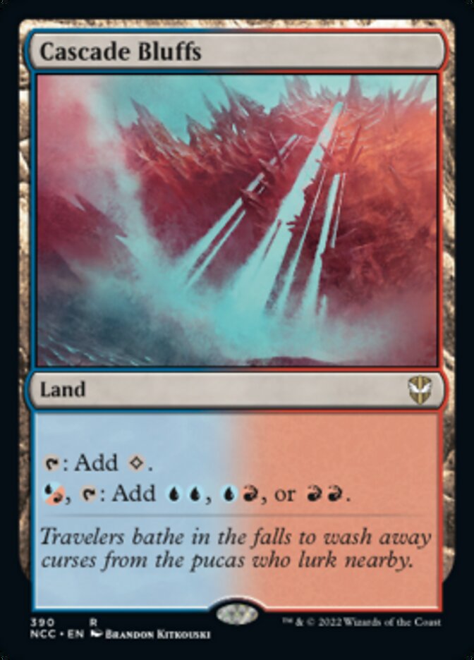 Cascade Bluffs [Streets of New Capenna Commander] | Cards and Coasters CA