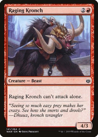 Raging Kronch [War of the Spark] | Cards and Coasters CA