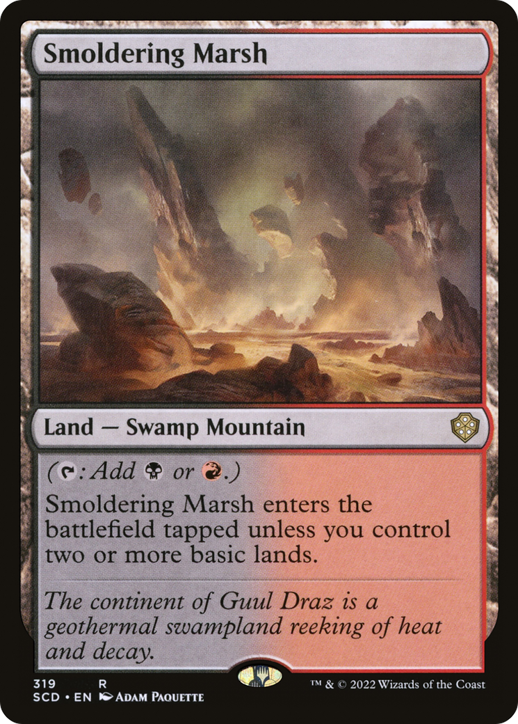 Smoldering Marsh [Starter Commander Decks] | Cards and Coasters CA