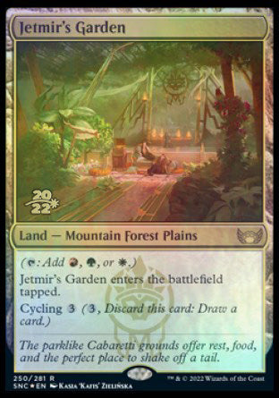 Jetmir's Garden [Streets of New Capenna Prerelease Promos] | Cards and Coasters CA