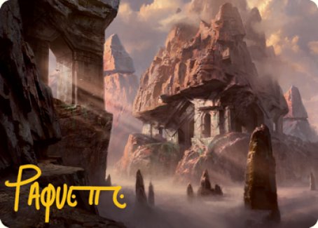 Mountain (277) Art Card (Gold-Stamped Signature) [Dungeons & Dragons: Adventures in the Forgotten Realms Art Series] | Cards and Coasters CA