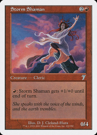 Storm Shaman [Seventh Edition] | Cards and Coasters CA